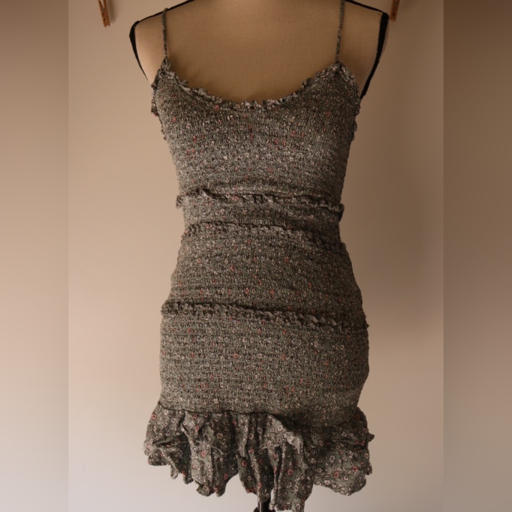 LILYFUL Mini Floral and Ruffle Dress - Picture 7 of 15
